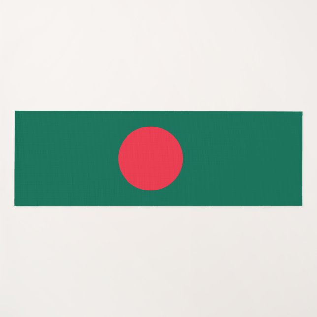 Tapete De Yoga Bandeira de Bangladesh (Frente (Horizontal))