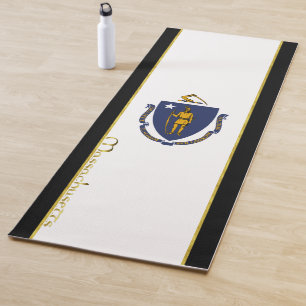 Tapete De Yoga bandeira de Massachusetts