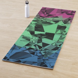 Tapete De Yoga Bandeira do Orgulho Polissexual Groovy Eclectic Re