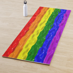 Tapete De Yoga Bandeira do orgulho SlipperyJoe's líquido vermelho