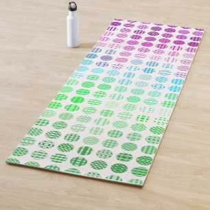 Tapete De Yoga Bandeira do Orgulho Toric Abstrata Boho Eclética G