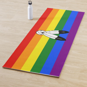 Tapete De Yoga bandeira do orgulho two-spirit de SlipperyJoe simb