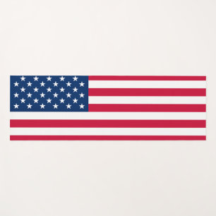 Tapete De Yoga Bandeira dos EUA - Estados Unidos da América - Pa