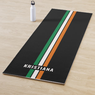 Tapete De Yoga Bandeira Irlandesa Personalizada Patriótica Irland