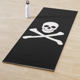 Tapete De Yoga Bandeira Pirata (Caveira e Cruzamentos)