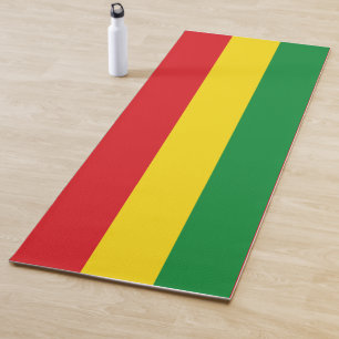 Tapete De Yoga Bandeira Rastafarian Rasta etíope