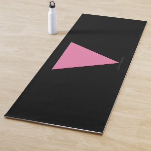 Tapete De Yoga bandeira triângulo rosa SlipperyJoe's símbolo rosa