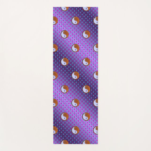 Tapete De Yoga Barra de Libra e Madeira (Frente)