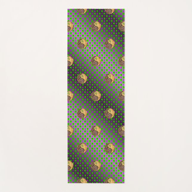 Tapete De Yoga Barras Virgo e Fogo (Frente)