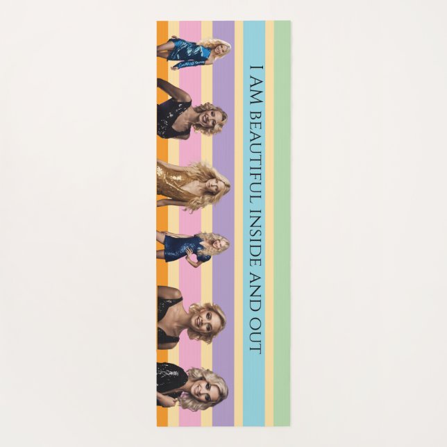 Tapete De Yoga Beach Women Swimwear antistress fit yoga rainbow (Verso)