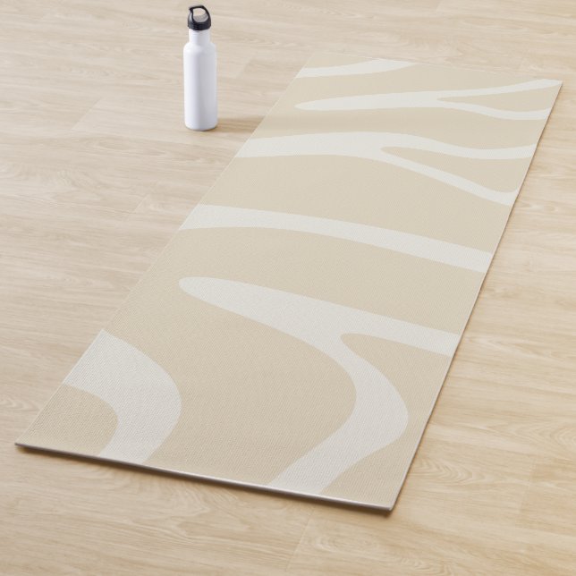 Tapete De Yoga Beige Cream Simple Organic Pattern (In Situ)