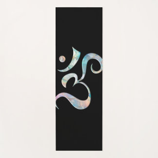 Tapete De Yoga Beige Marbled Om 