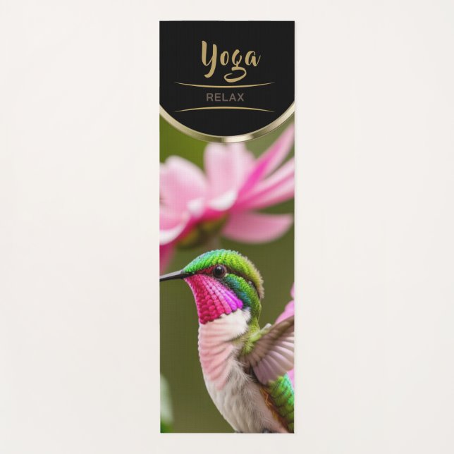 Tapete De Yoga Beija-flor - Ioga Mat (Frente)