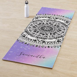 Tapete De Yoga Bela Bonita Mandala Rainbow Yoga Mat