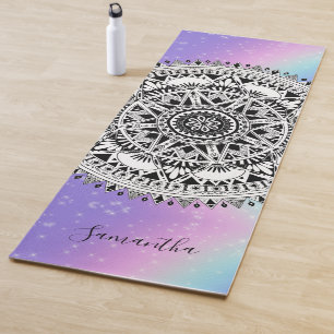 Tapete De Yoga Bela Bonita Mandala Rainbow Yoga Mat