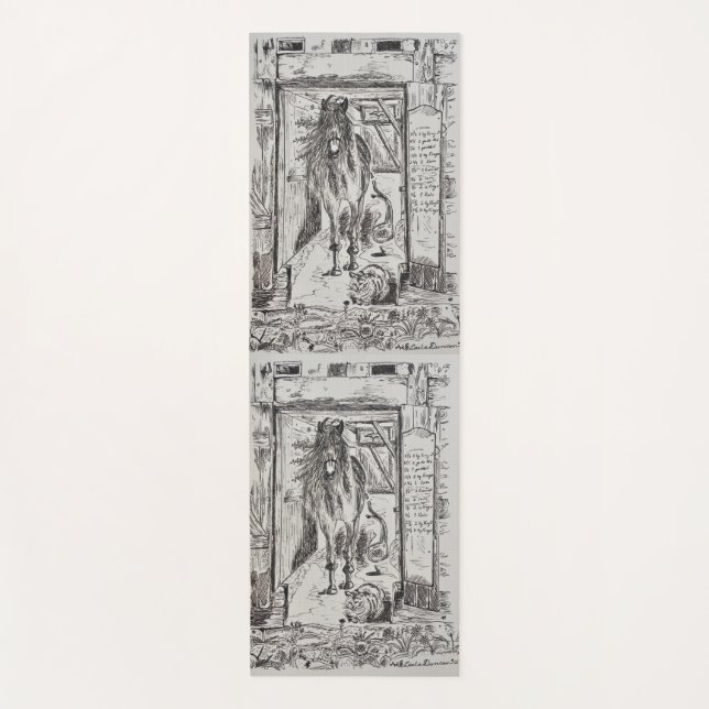 Tapete De Yoga Belas e a Besta - Ioga Mat (Frente)