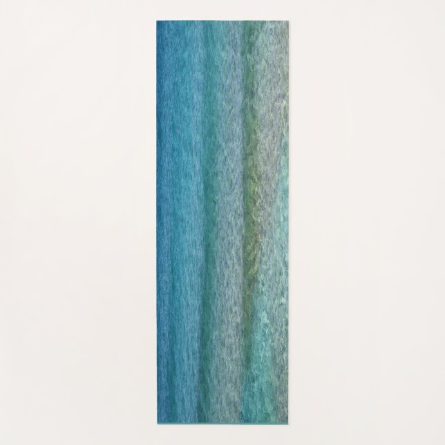 Tapete De Yoga Belo Mar de Caribe Calmo (Frente)