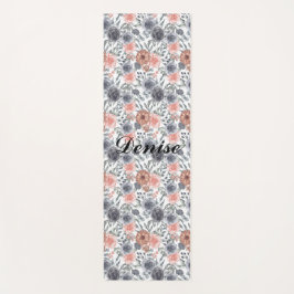 Tapete De Yoga Belo padrão da flor