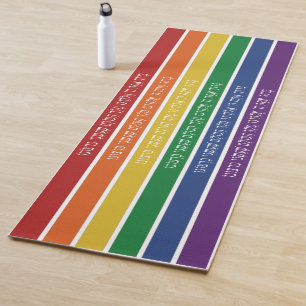 Tapete De Yoga Bênção hebraica - Apoio ao Orgulho LGBTQ Judeu