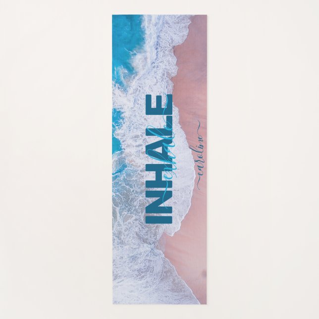 Tapete De Yoga Bermudas Rosa Beach (Frente)