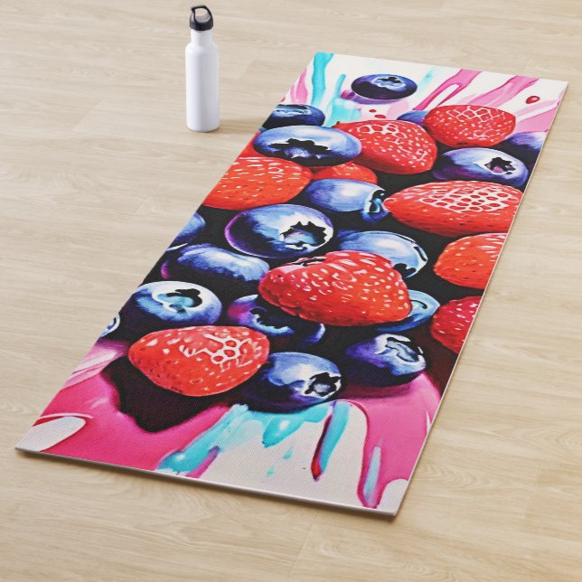 Tapete De Yoga Berry Blast: Fruta Diversão (In Situ)