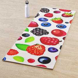 Tapete De Yoga Berry Burst: Padrão de Fruta