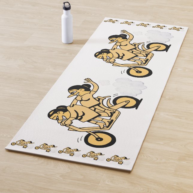 Tapete De Yoga Bikers. Vai em frente. (In Situ)