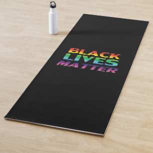 Tapete De Yoga "Black Lives Matter", jargão preto de ioga