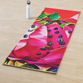 Tapete De Yoga Bloqueio de Frutas de Dragões Exóticos