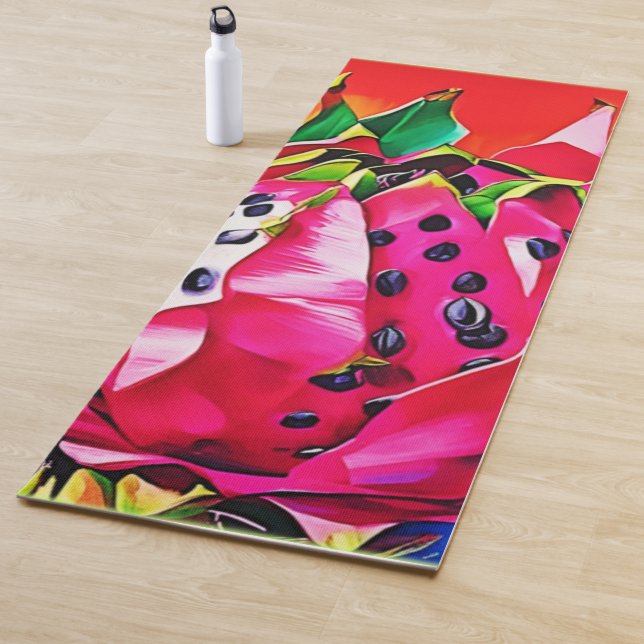 Tapete De Yoga Bloqueio de Frutas de Dragões Exóticos (In Situ)