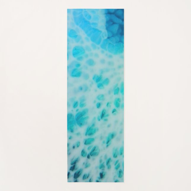 Tapete De Yoga Blue Crush - Abstract Coastal Artwork  (Frente)