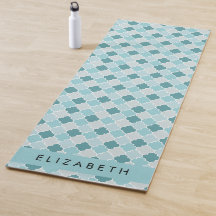 Blue Marroquino Trellis, Quatrefoil, Seu Nome