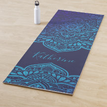 Blue Moon Mandala Yoga Mat