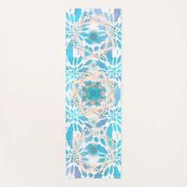 Tapete De Yoga Blue Winter Mandala