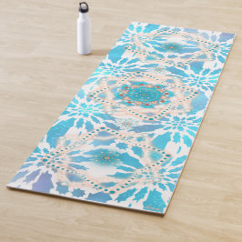 Tapete De Yoga Blue Winter Mandala