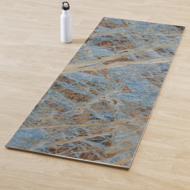 Tapete De Yoga Blue Zen Marble Yoga Mat (In Situ)