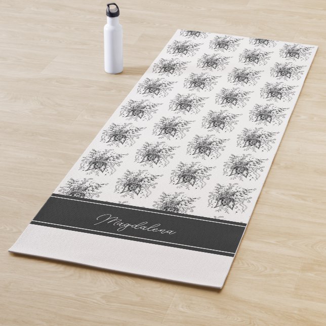 Tapete De Yoga Blume Tangle Art, gezeichnet -  (In Situ)