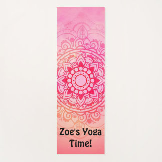 Tapete De Yoga Boas Vibes Mandala Personalizadas Yoga Mat