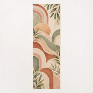 Tapete de Yoga Boho Arches e Verde Sage