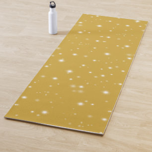 Tapete De Yoga Boho Dourado Starlight
