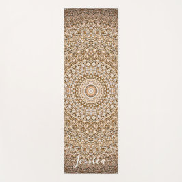 Tapete De Yoga Boho Mandala Geométrico