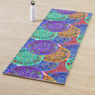 Tapete De Yoga Boho Mandalas   Bonita