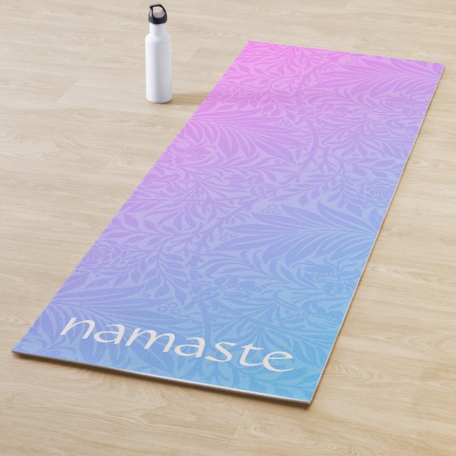Tapete De Yoga Boho Rosa Botânico (In Situ)