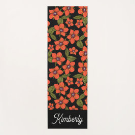 Tapete De Yoga Boho Scarlet Pimpernel Custom Name Yoga Mat