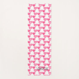 Tapete De Yoga Bolinhas E Corações