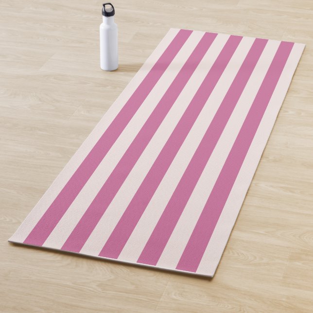 Tapete De Yoga boneca cor-de-rosa | listras rosa (In Situ)