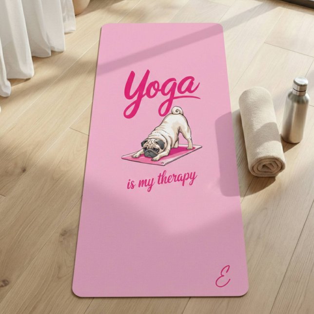Tapete De Yoga Bonita Engraçada Garota Rosa Quente (Criador carregado)