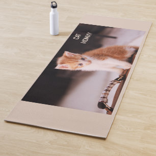 Tapete De Yoga Bonita tarte "Mamãe de gato"