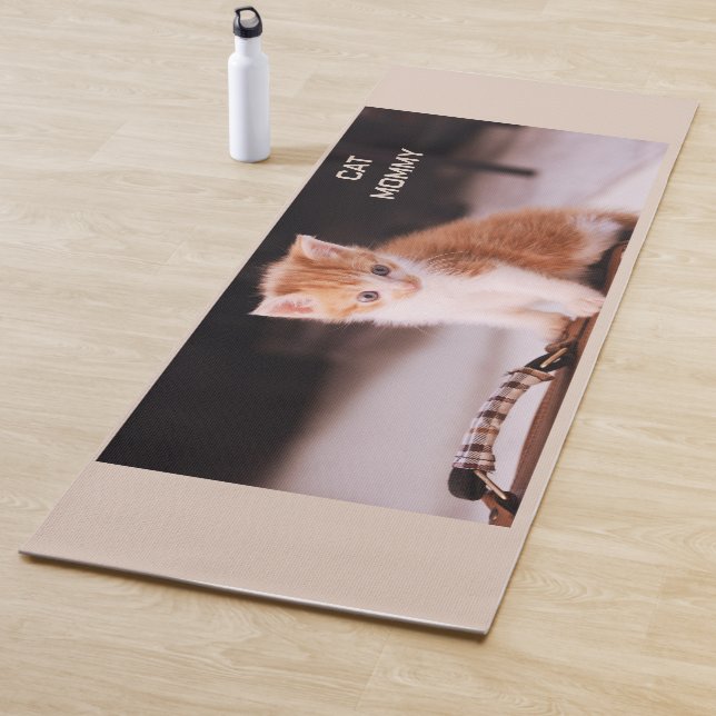 Tapete De Yoga Bonita tarte "Mamãe de gato" (In Situ)