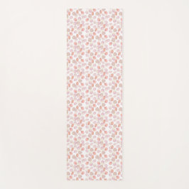 Tapete De Yoga Bonito Malhação Floral Rosa-Rosa